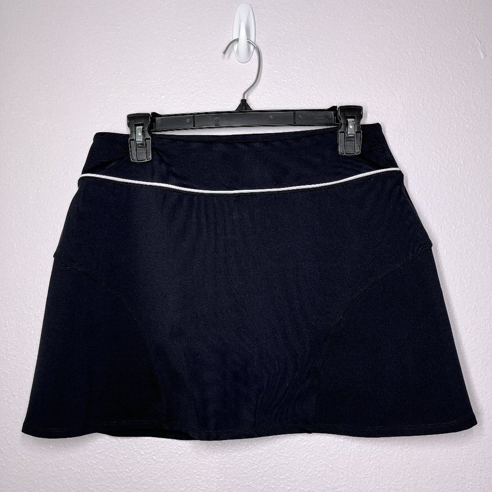 Athleta Black Golf Tennis Skort Skirt Built In Shorts Size Small